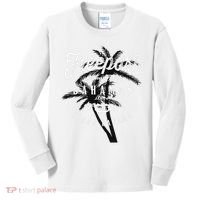 Bahamas Grand Bahama Spring Break Palms Free Port Kids Long Sleeve Shirt thumb 0