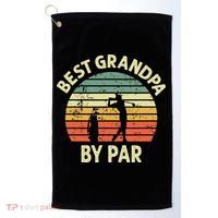 Best Grandpa By Par Golf Golfer Golfing Grandfather Golf Towel thumb 0