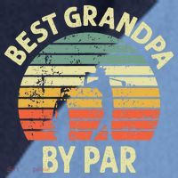 Best Grandpa By Par Golf Golfer Golfing Grandfather Raglan Baseball Sleeve Shirt thumb 2
