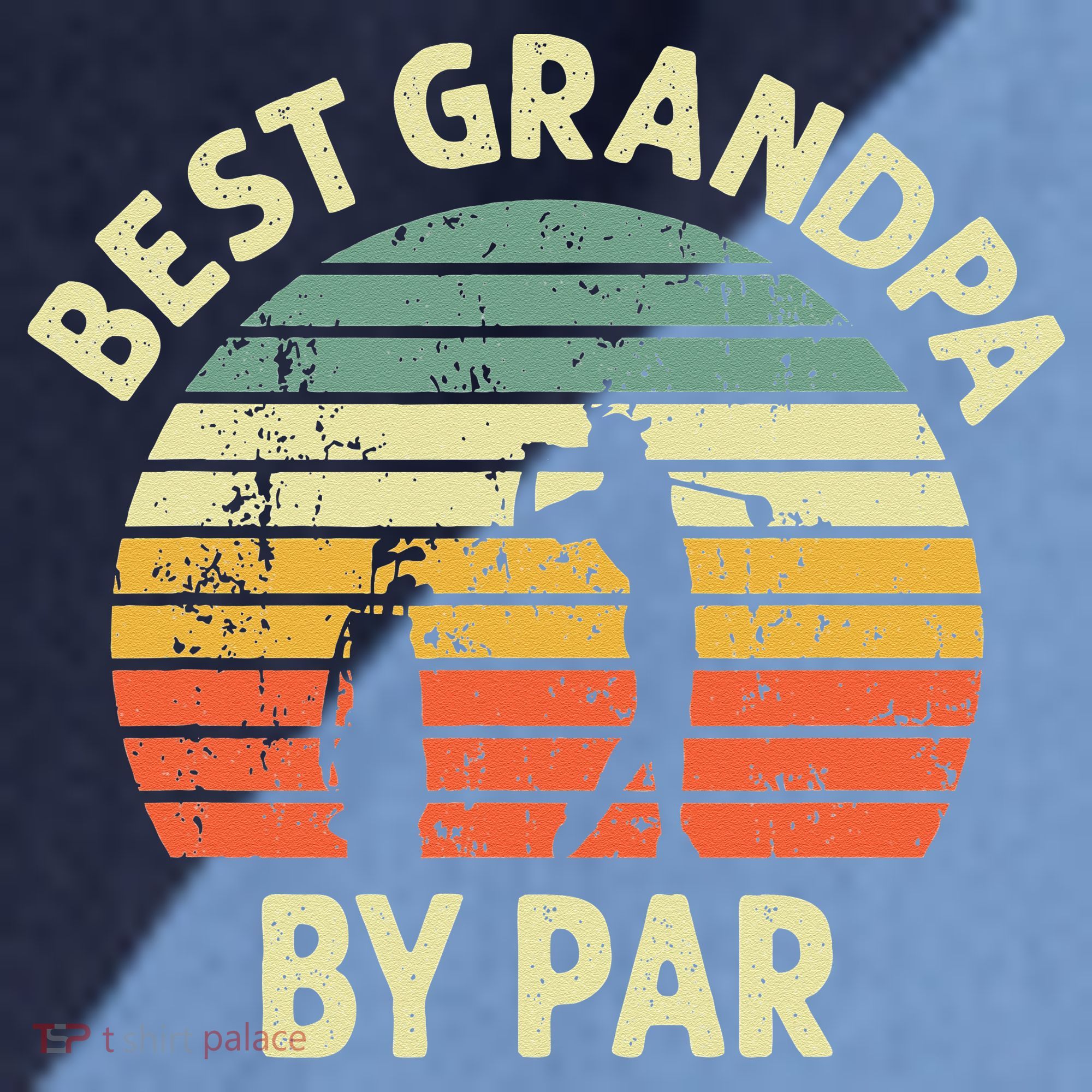 Best Grandpa By Par Golf Golfer Golfing Grandfather Raglan Baseball Sleeve Shirt