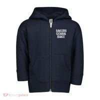 Bakers Gonna Bake Funny Baking Toddler Zip Fleece Hoodie thumb 0