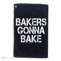 Bakers Gonna Bake Funny Baking Golf Towel thumb 0