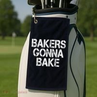 Bakers Gonna Bake Funny Baking Golf Towel thumb 2