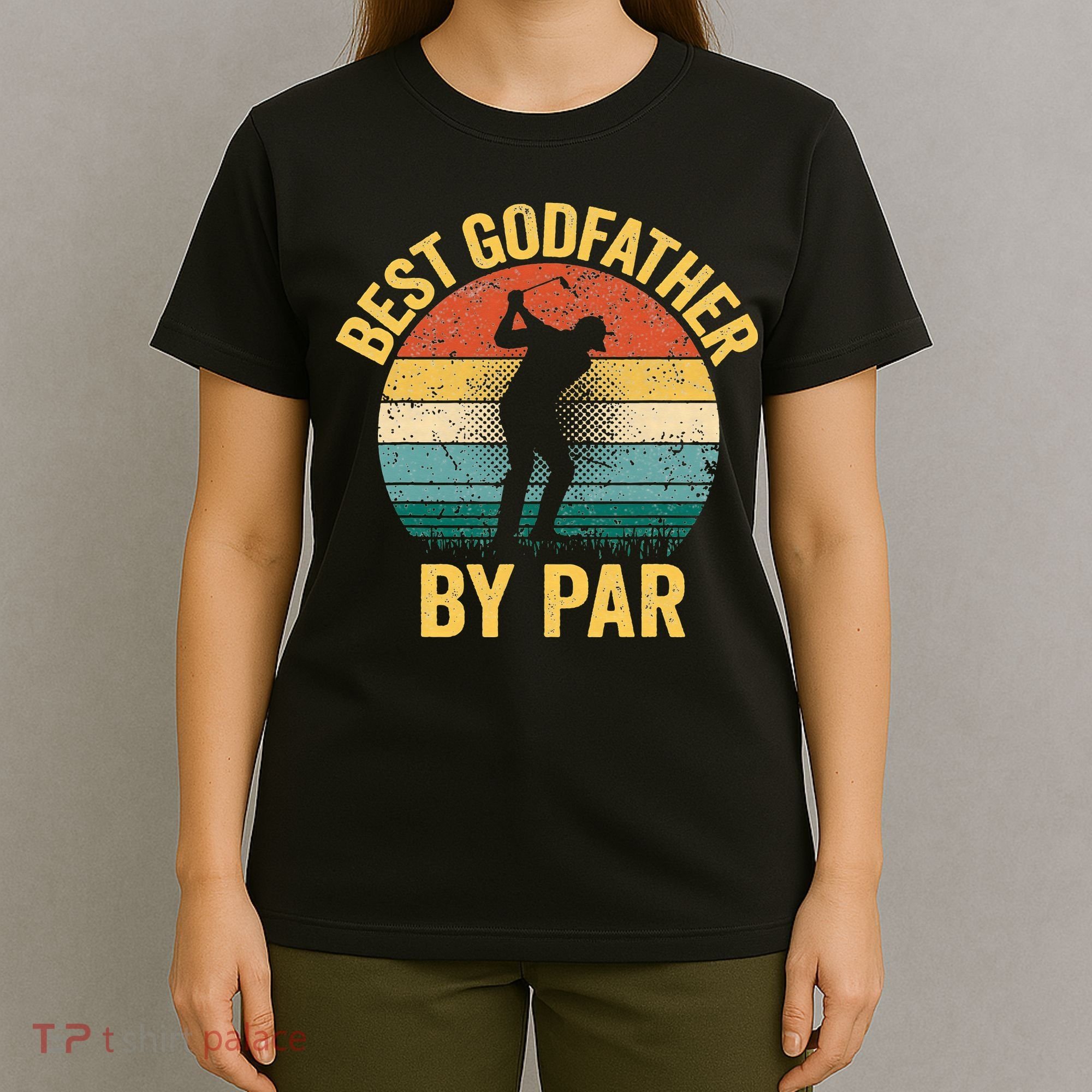 Best Godfather By Par Father's Day Golf Gift Grandpa T-Shirt