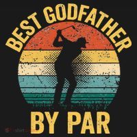 Best Godfather By Par Father's Day Golf Gift Grandpa Polo thumb 3