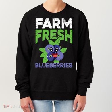 Blueberries Graphics Blueberry Lover Farmer Blueberry Fruit Cool Gift Women's Sweatshirt