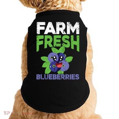 Blueberries Graphics Blueberry Lover Farmer Blueberry Fruit Cool Gift Doggie Tank