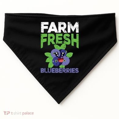 Blueberries Graphics Blueberry Lover Farmer Blueberry Fruit Cool Gift USA-Made Doggie Bandana
