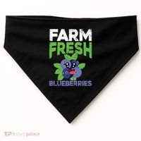 Blueberries Graphics Blueberry Lover Farmer Blueberry Fruit Cool Gift USA-Made Doggie Bandana thumb 0