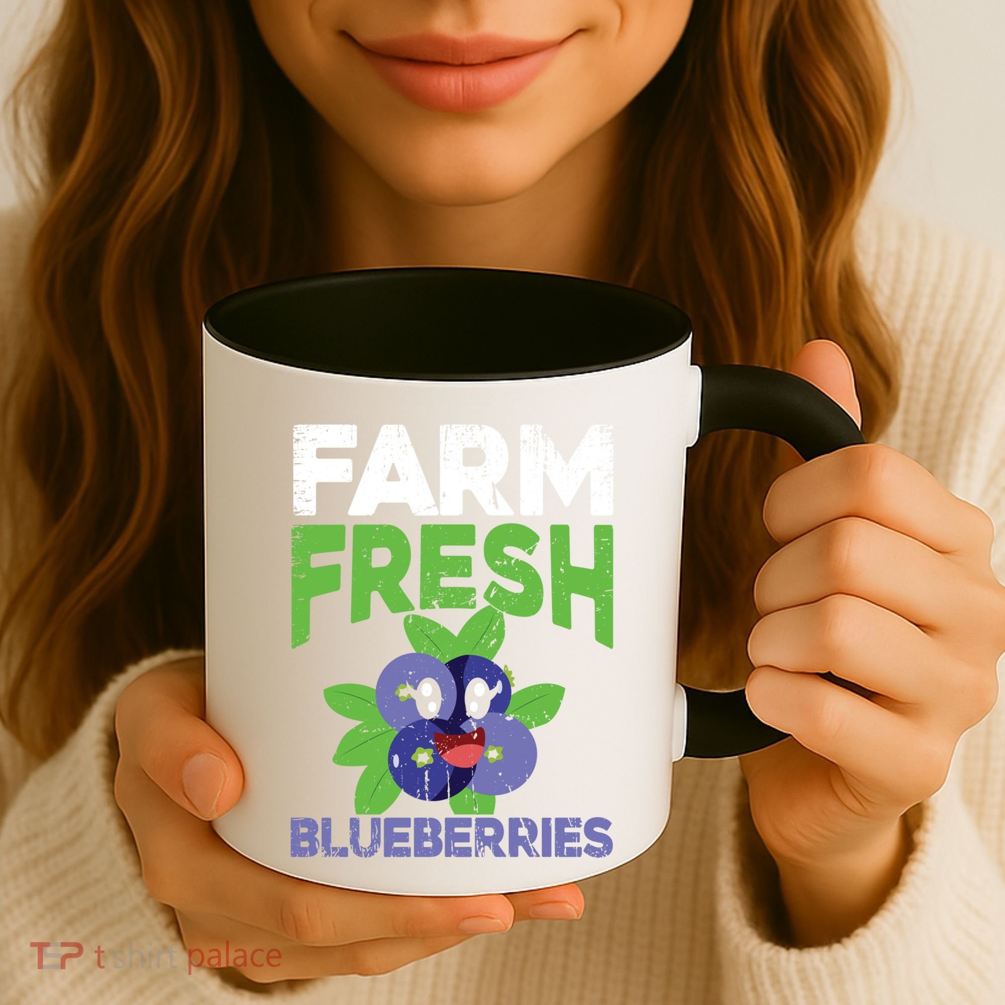 Blueberries Graphics Blueberry Lover Farmer Blueberry Fruit Cool Gift Coffee Mug