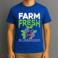 Blueberries Graphics Blueberry Lover Farmer Blueberry Fruit Cool Gift T-Shirt thumb 3