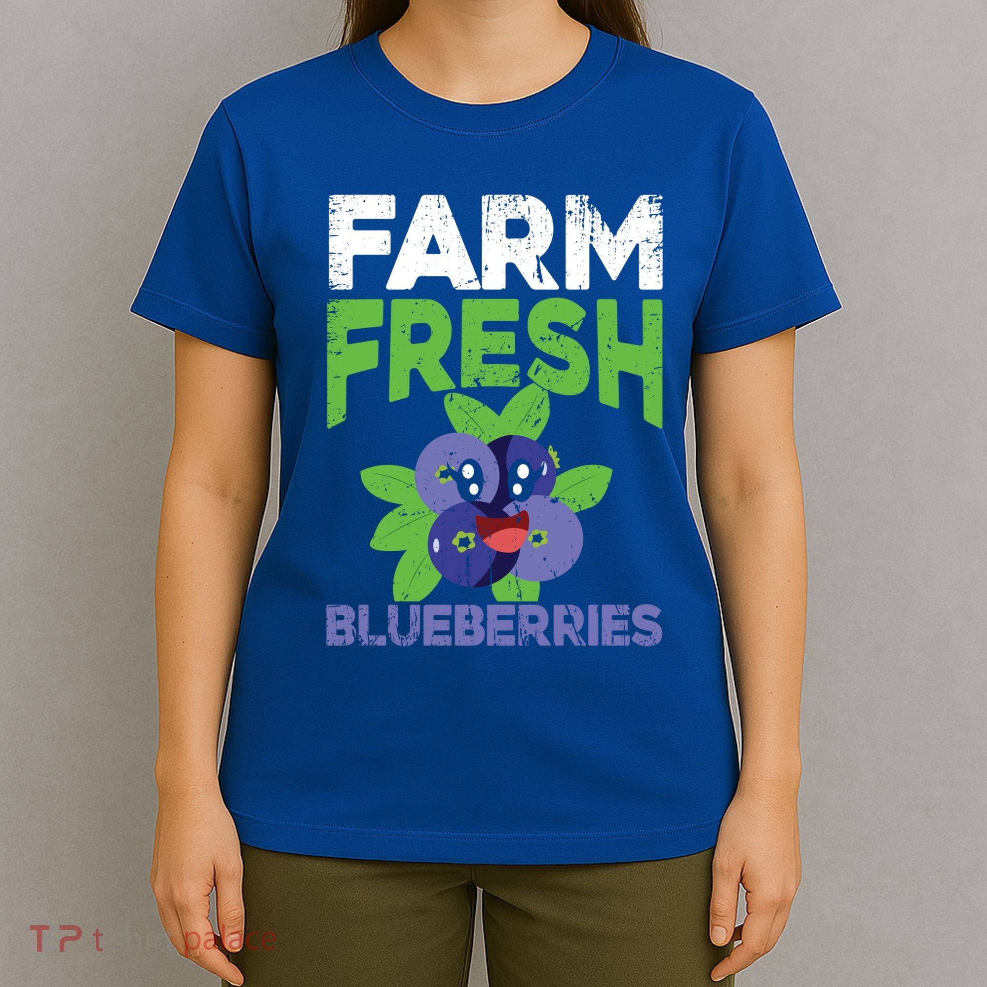 Blueberries Graphics Blueberry Lover Farmer Blueberry Fruit Cool Gift T-Shirt