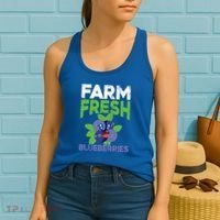 Blueberries Graphics Blueberry Lover Farmer Blueberry Fruit Cool Gift Women's Tank Top thumb 2