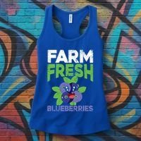 Blueberries Graphics Blueberry Lover Farmer Blueberry Fruit Cool Gift Women's Tank Top thumb 3