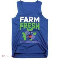 Blueberries Graphics Blueberry Lover Farmer Blueberry Fruit Cool Gift Tank Top thumb 0