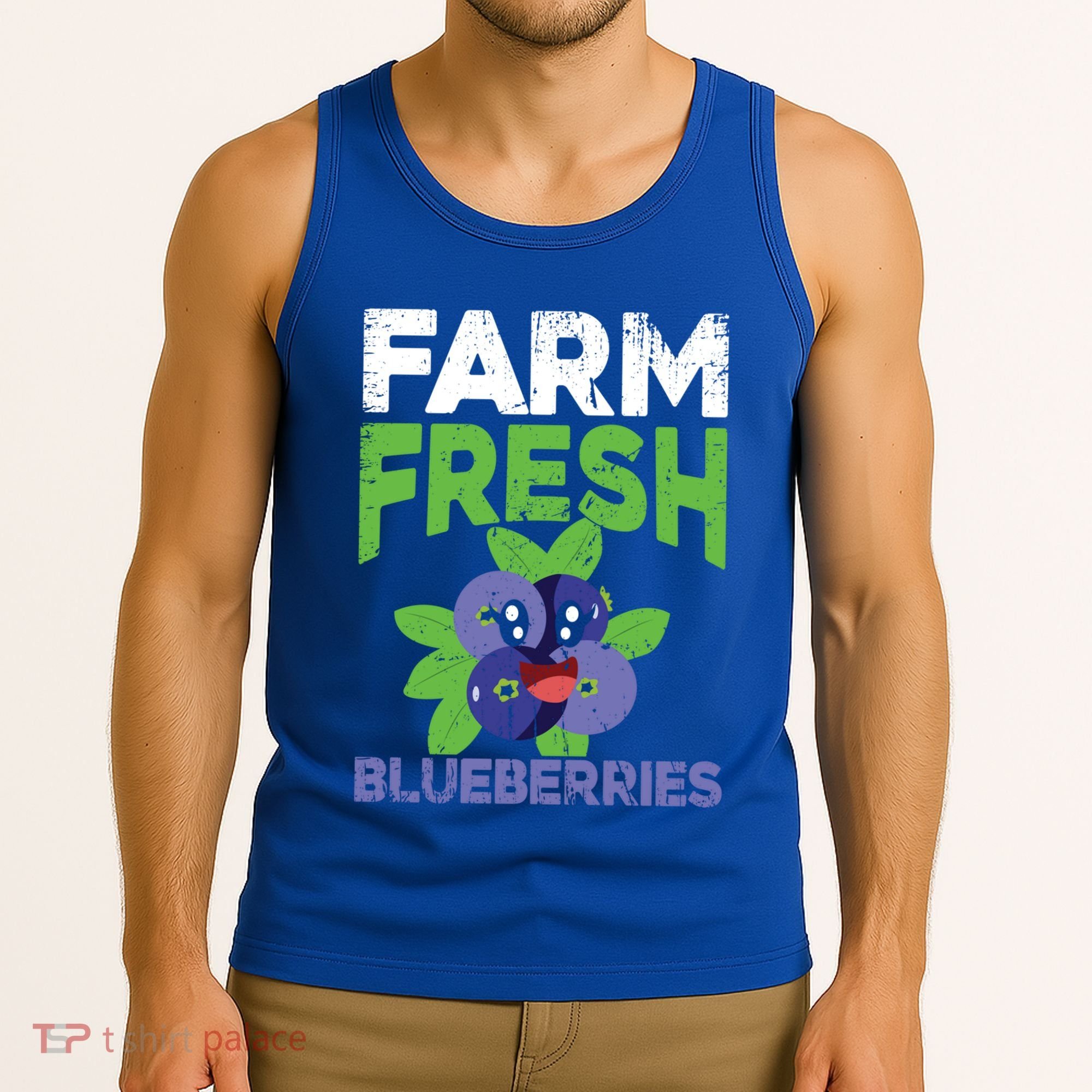 Blueberries Graphics Blueberry Lover Farmer Blueberry Fruit Cool Gift Tank Top