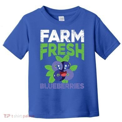 Blueberries Graphics Blueberry Lover Farmer Blueberry Fruit Cool Gift Toddler T-Shirt