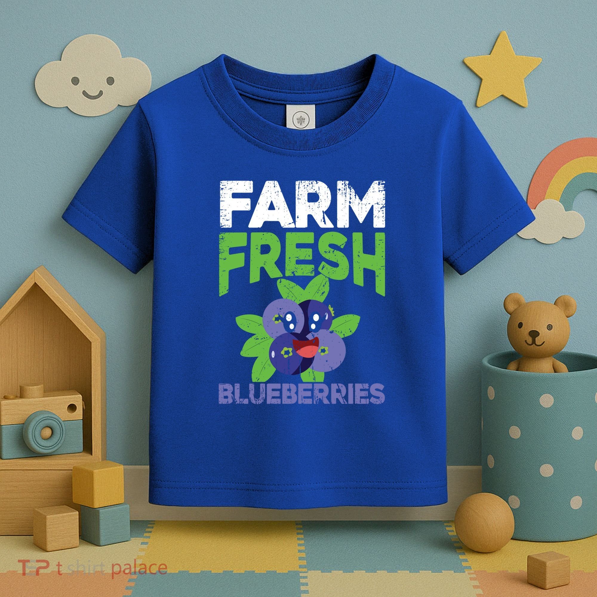 Blueberries Graphics Blueberry Lover Farmer Blueberry Fruit Cool Gift Toddler T-Shirt