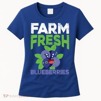 Blueberries Graphics Blueberry Lover Farmer Blueberry Fruit Cool Gift Women's T-Shirt
