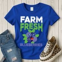 Blueberries Graphics Blueberry Lover Farmer Blueberry Fruit Cool Gift Women's T-Shirt thumb 3