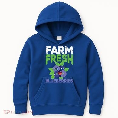 Blueberries Graphics Blueberry Lover Farmer Blueberry Fruit Cool Gift Kids Hoodie