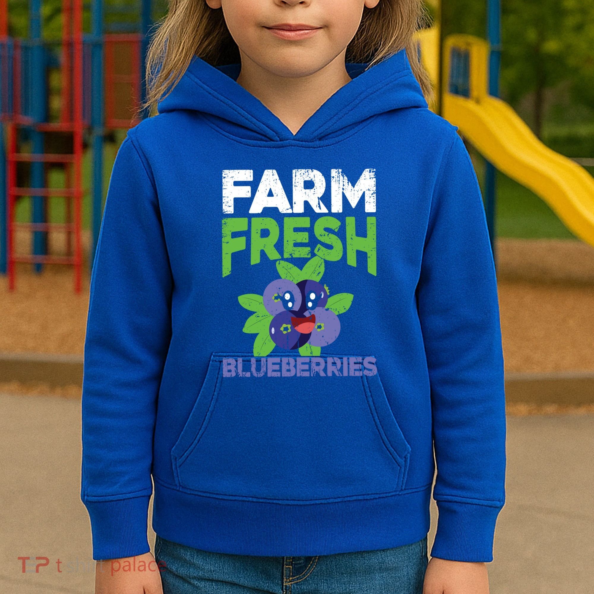 Blueberries Graphics Blueberry Lover Farmer Blueberry Fruit Cool Gift Kids Hoodie