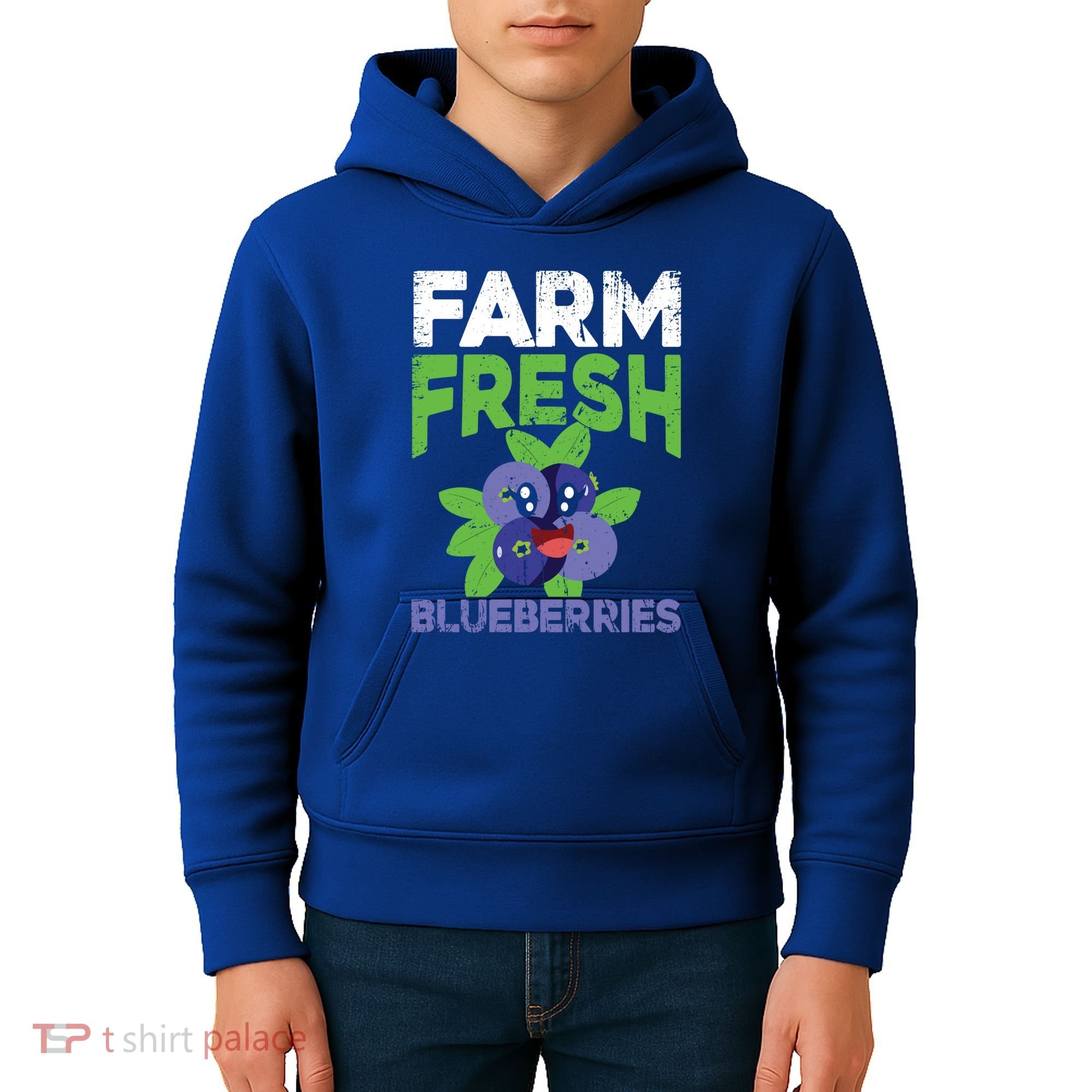 Blueberries Graphics Blueberry Lover Farmer Blueberry Fruit Cool Gift Kids Hoodie