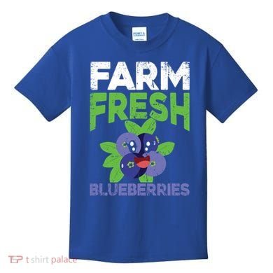 Blueberries Graphics Blueberry Lover Farmer Blueberry Fruit Cool Gift Kids T-Shirt