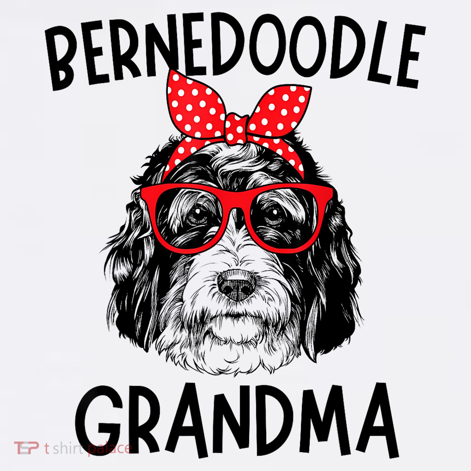 Bernedoodle Grandma Bernedoodle Dog Nana Mother's Day T-Shirt