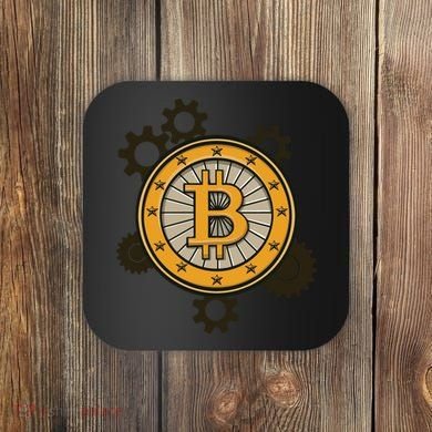 Bitcoin Gears Coaster