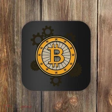 Bitcoin Gears Coaster