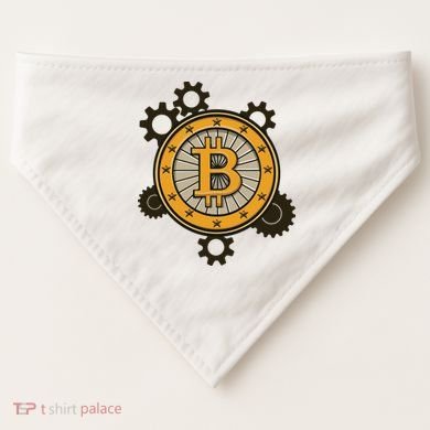 Bitcoin Gears USA-Made Doggie Bandana