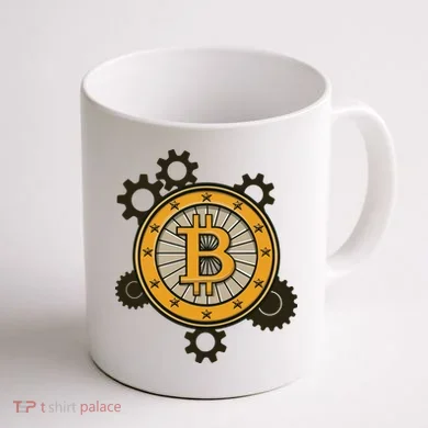 Bitcoin Gears Coffee Mug back