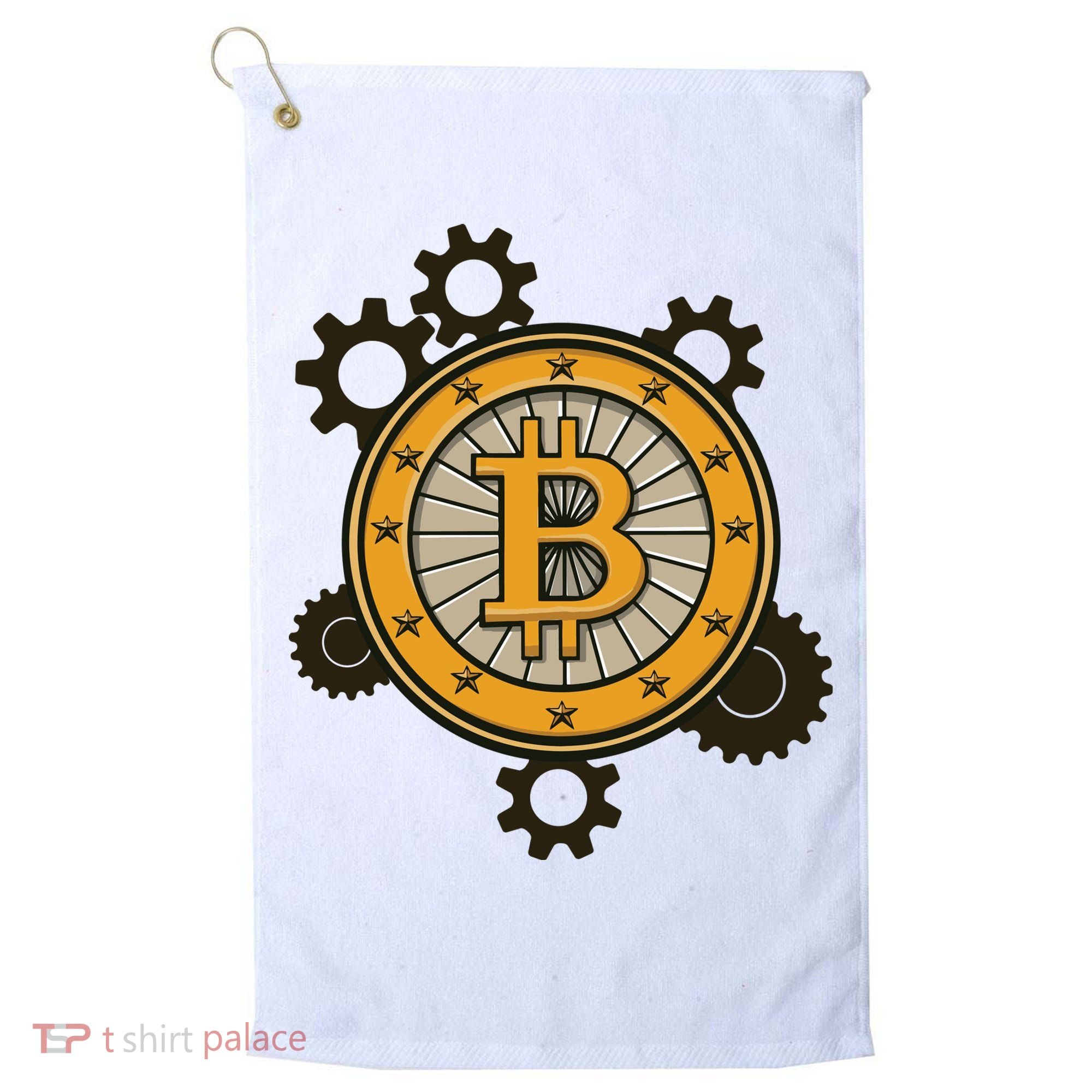 Bitcoin Gears Golf Towel
