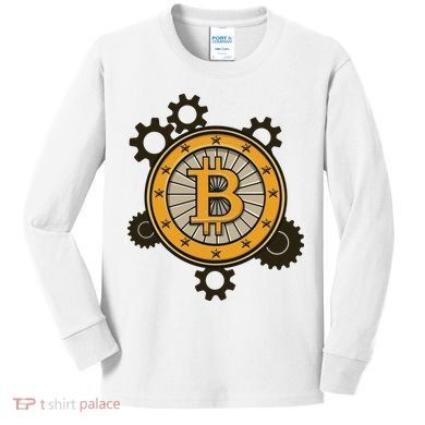 Bitcoin Gears Kids Long Sleeve Shirt
