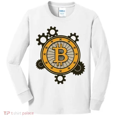 Bitcoin Gears Kids Long Sleeve Shirt