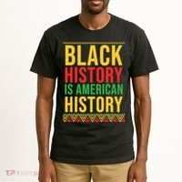 Bhm Gift Black History Is American History African American Tall T-Shirt thumb 2