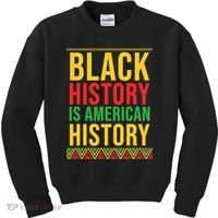 Bhm Gift Black History Is American History African American Kids Sweatshirt thumb 0