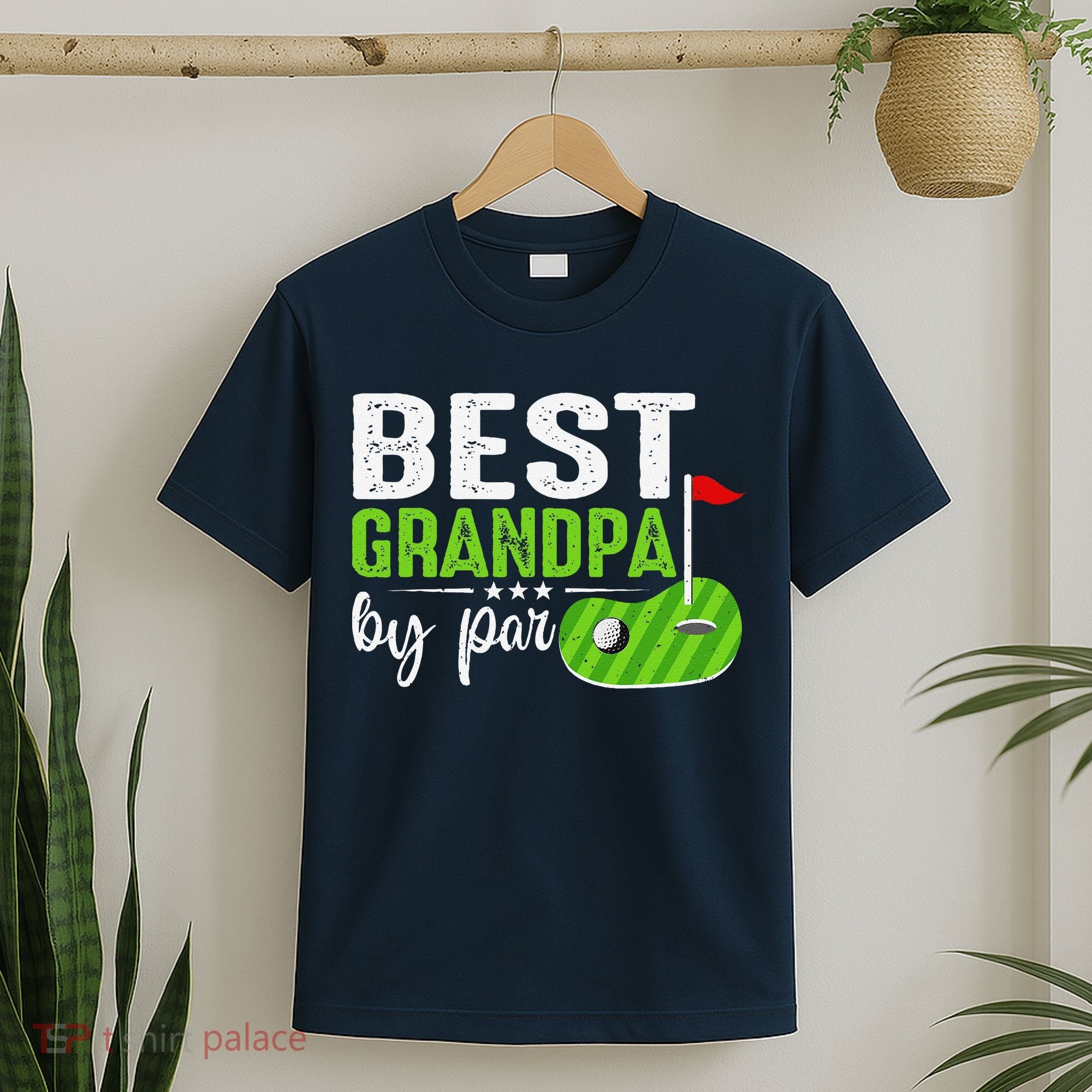 Best Grandpa By Par FatherS Day Golf Sports Lover Grandpa T-Shirt