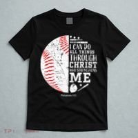 Baseball Gifts Bible Verse Sayings Philippians 413  T-Shirt thumb 5