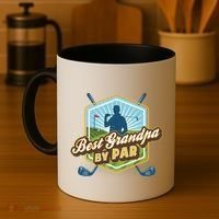 Best Grandpa By Par FatherS Day Golf Dad Gift Coffee Mug thumb 4