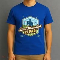 Best Grandpa By Par FatherS Day Golf Dad Gift T-Shirt thumb 3