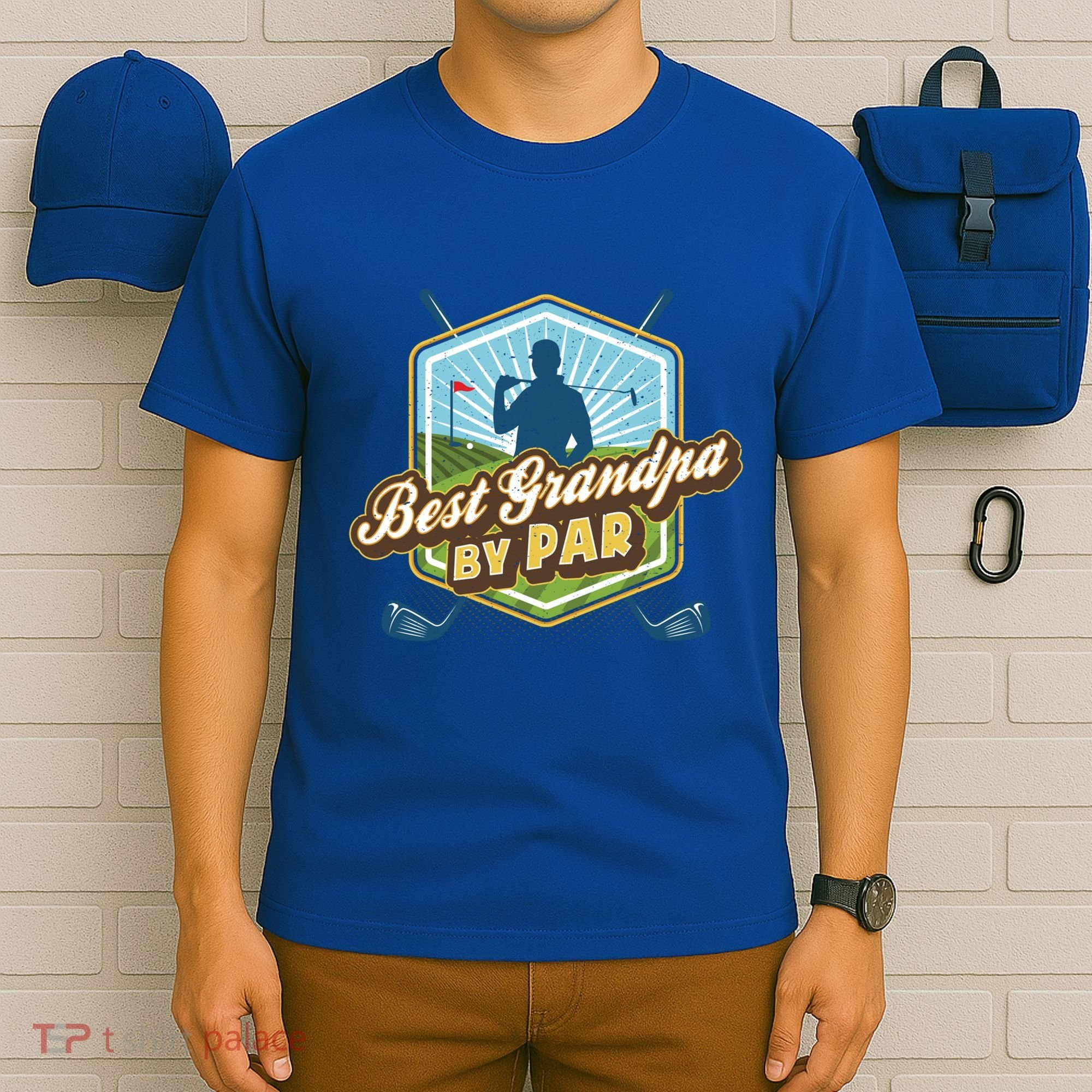 Best Grandpa By Par FatherS Day Golf Dad Gift T-Shirt