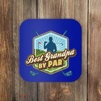 Best Grandpa By Par FatherS Day Golf Dad Gift Coaster thumb 0