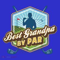 Best Grandpa By Par FatherS Day Golf Dad Gift Polo thumb 2