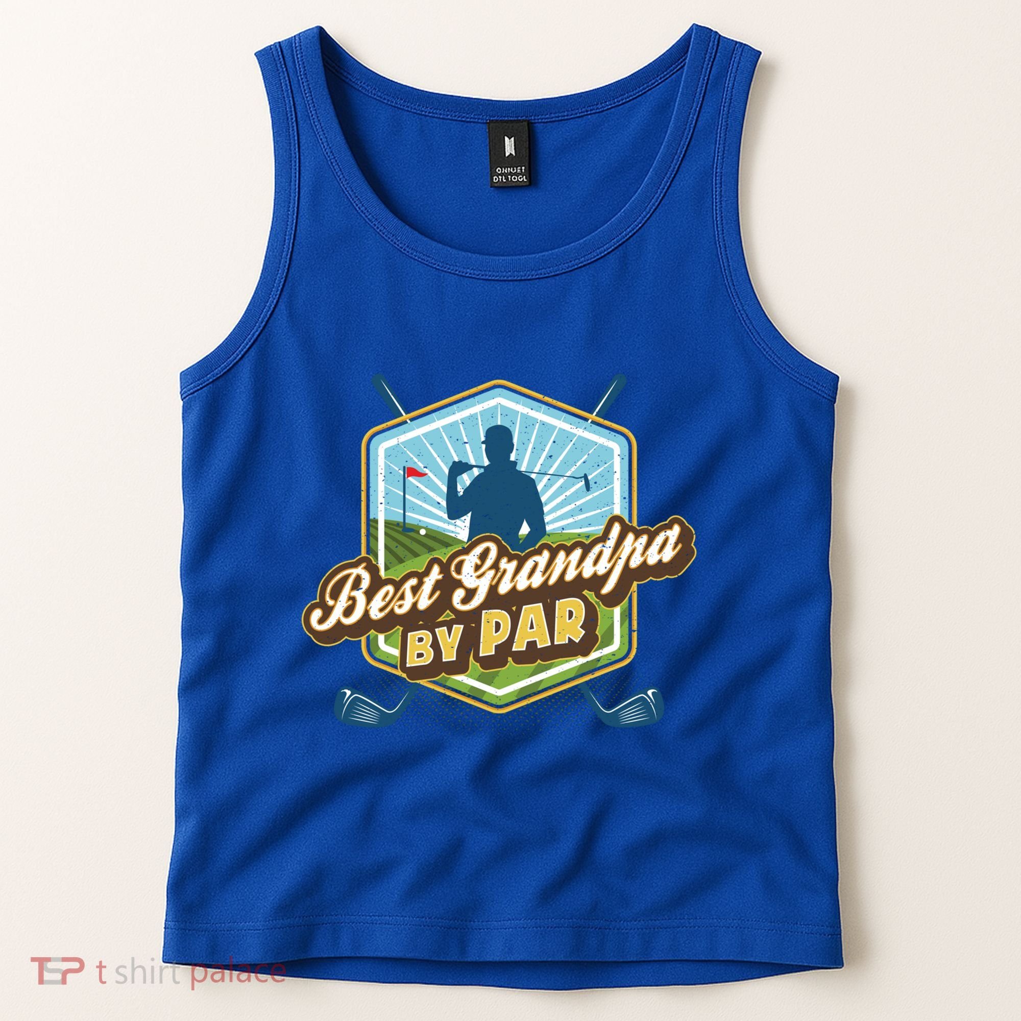 Best Grandpa By Par FatherS Day Golf Dad Gift Tank Top