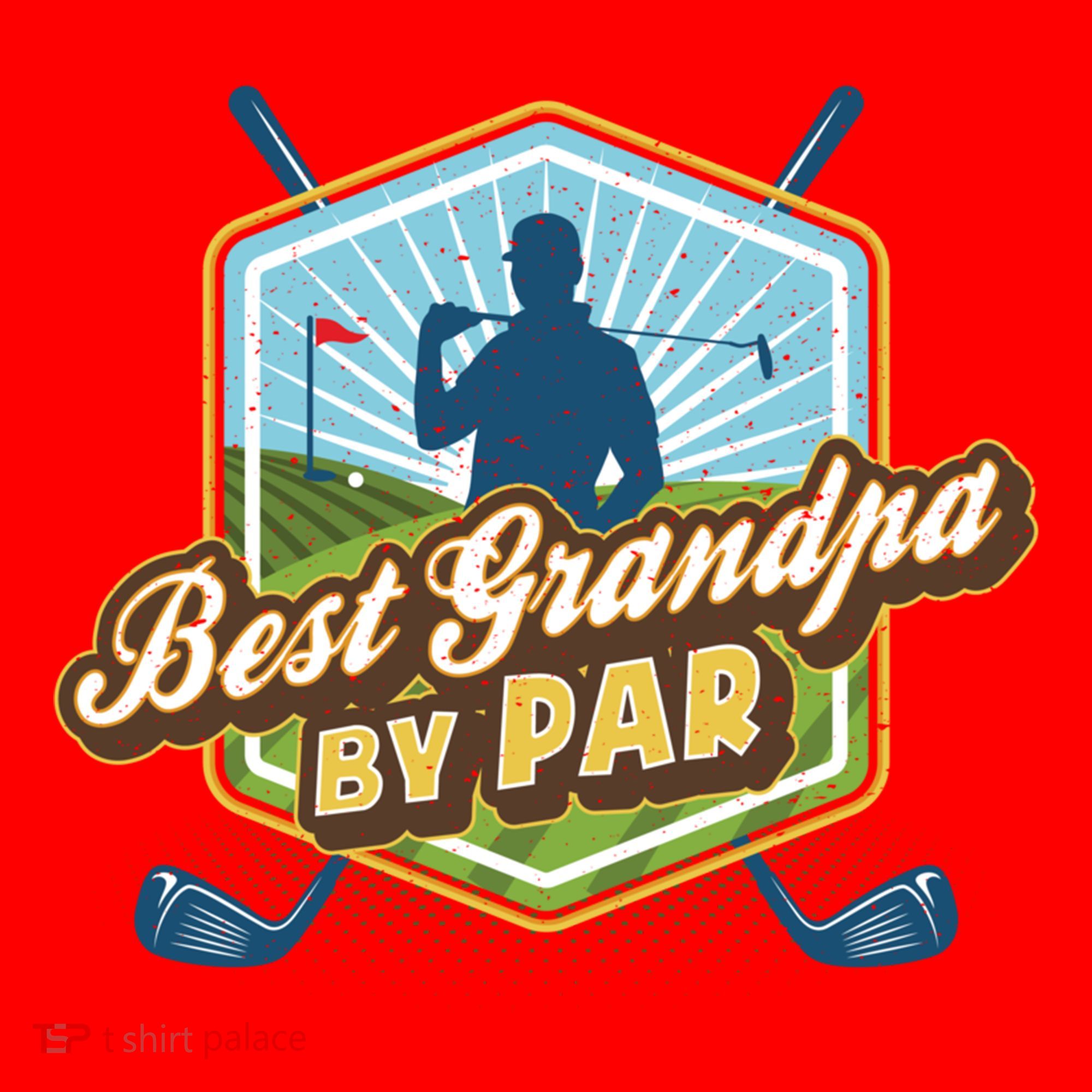 Best Grandpa By Par FatherS Day Golf Dad Gift Santa Hat