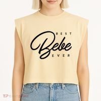 Bebe Gift Best Bebe Ever Garment-Dyed Women's Muscle Tee thumb 2