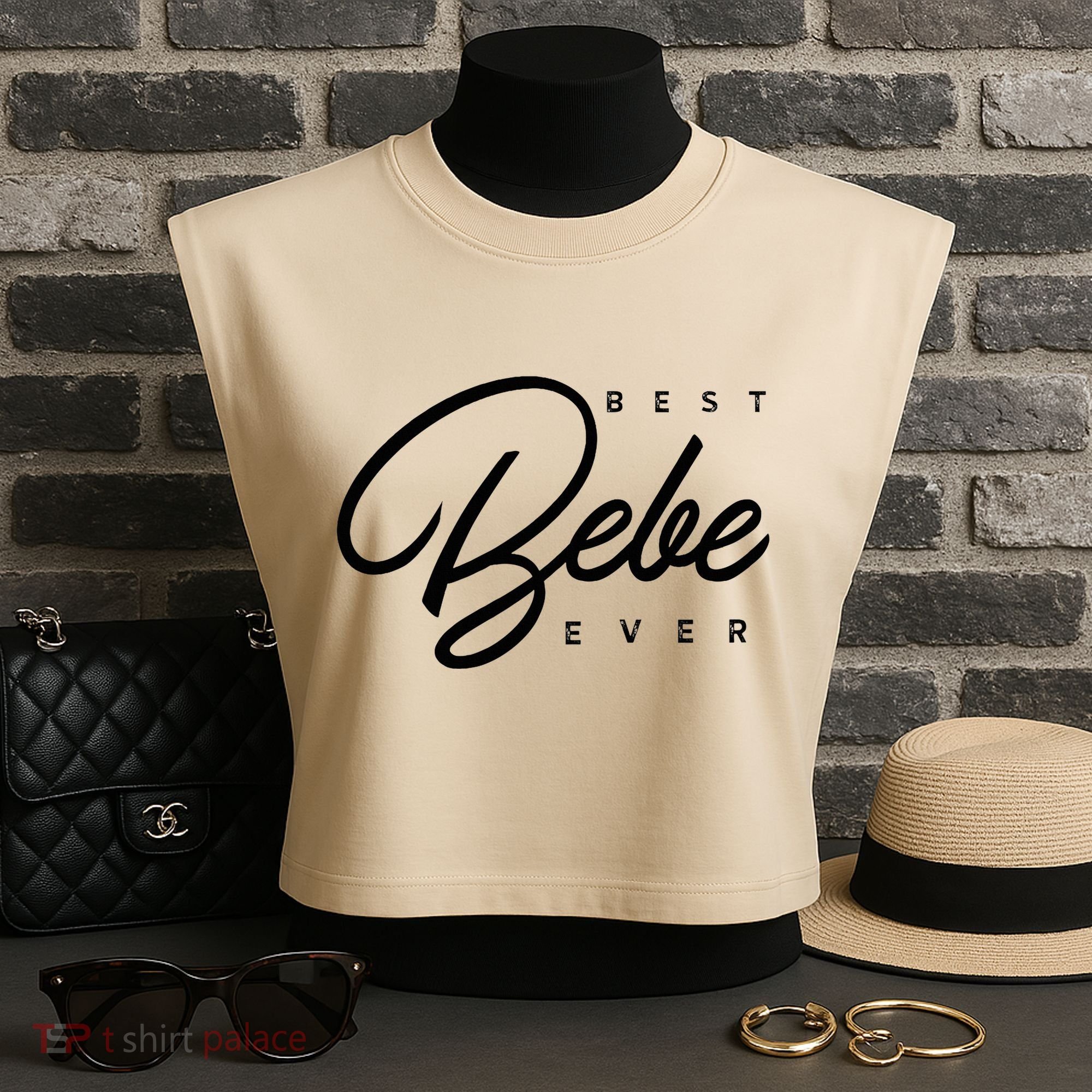 Bebe Gift Best Bebe Ever Garment-Dyed Women's Muscle Tee