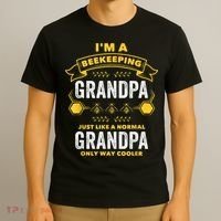 Beekeeper Grandpa Bee Bees Apiarist Father T-Shirt thumb 3